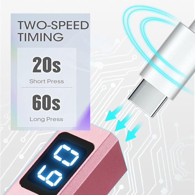 Mini Nail Lamp with LED Display