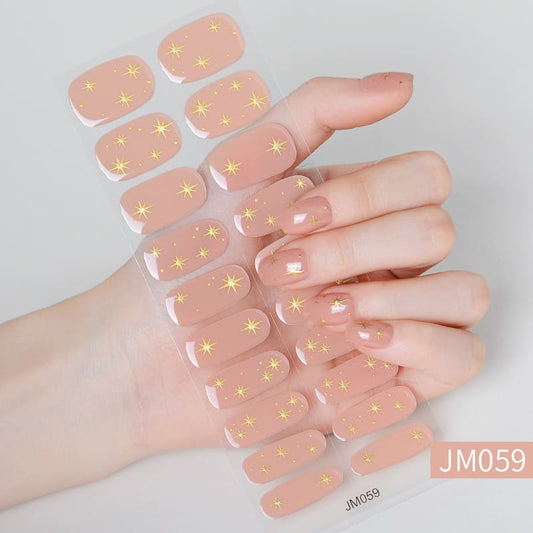 Orange Star Semi Cured Gel Nail Strips