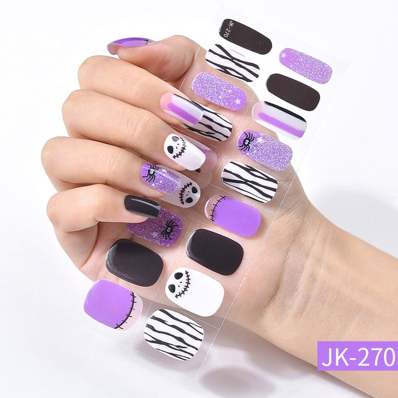 Cexynail Halloween Semi Cured Gel Nail Polish Strips