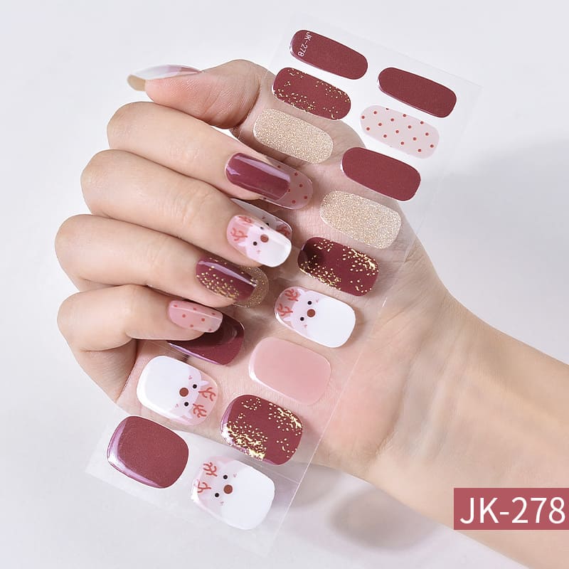 Cute Baby Reindeer Gel Nail Wraps