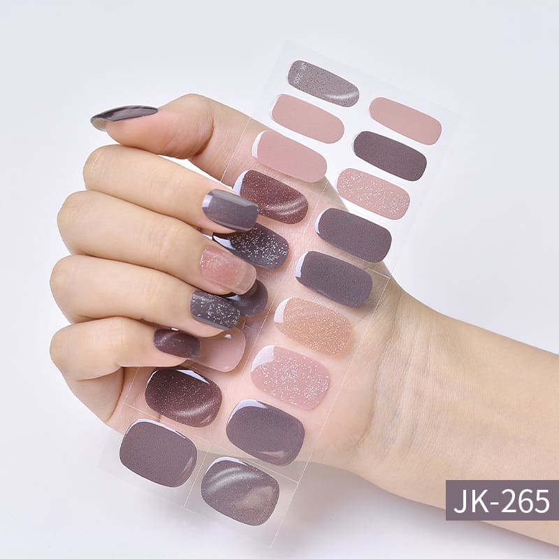 Aurora Nude Semi Cured Gel Nail Strips
