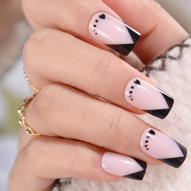 black and pink nails | Fancy nails, Pink black nails, Pink nails