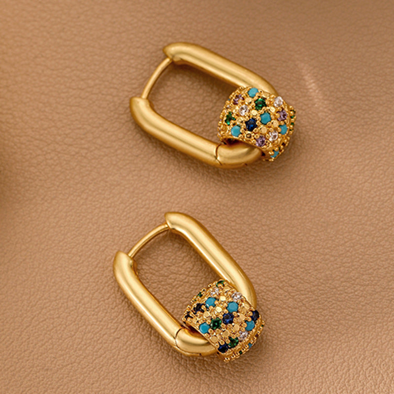 Retro Colored Earrings for Women
