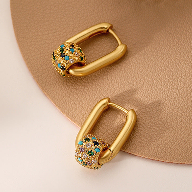 Retro Colored Earrings for Women