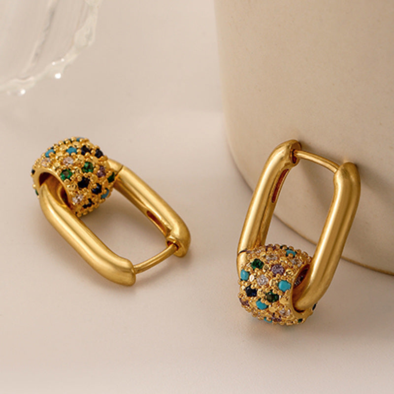 Retro Colored Earrings for Women
