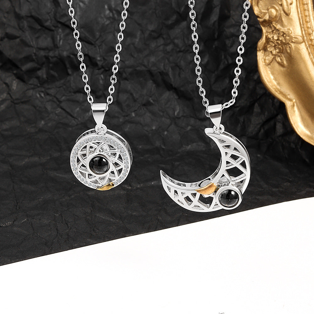 Magnetic Sun Moon Necklace